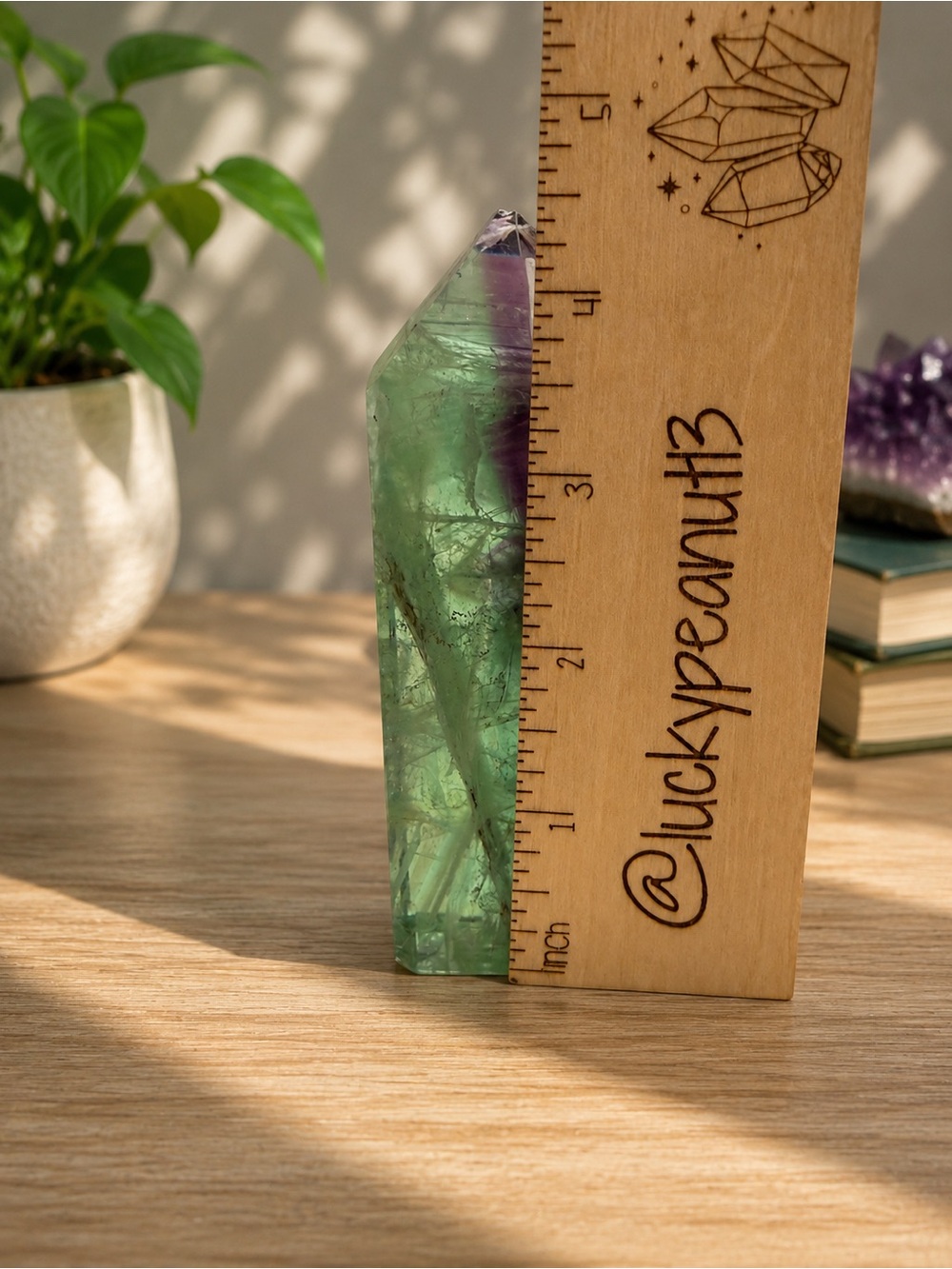 Rainbow Fluorite Tower - Picture 4 of 4